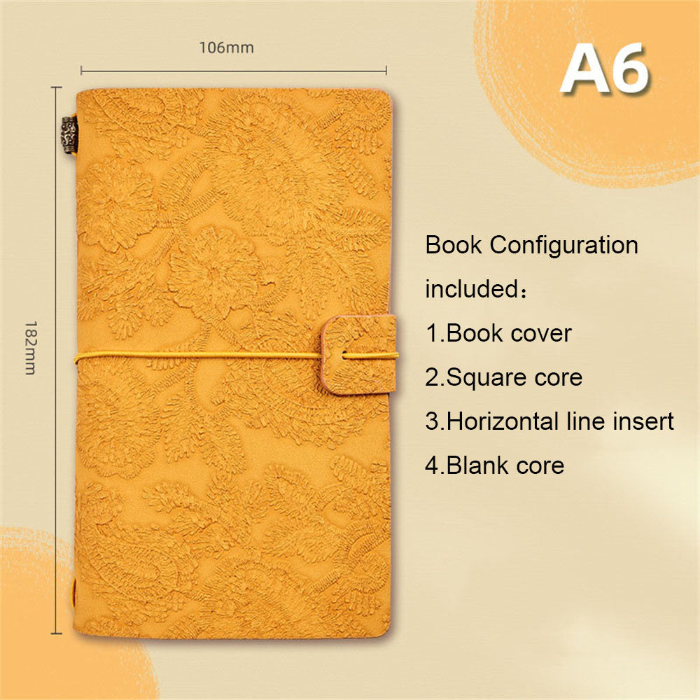 Lace Carved Retro Portable Notebook